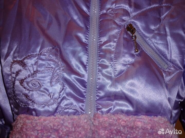 Красивая теплая куртка д/девочки U-Twо