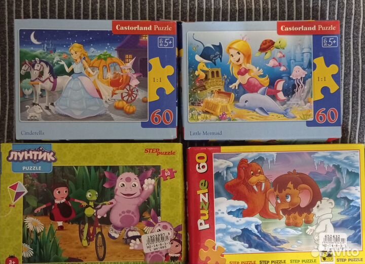 Пазлы + деревянные пазлы