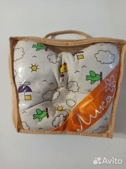 Подушка для новорождённых с гречишной лузгой