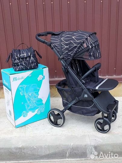 Коляска прогулочная baballo 2023 (полоска на бел)