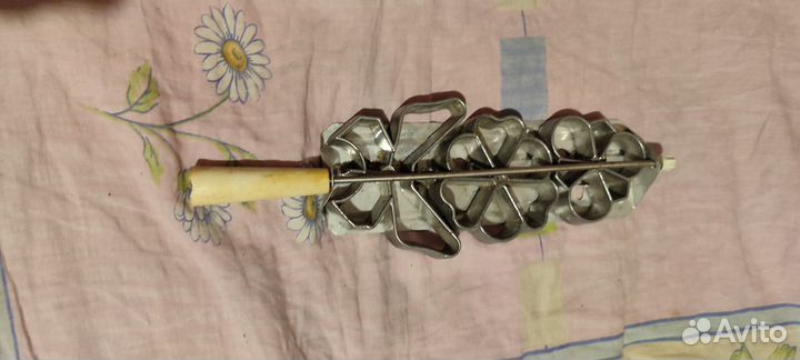 Тройная форма для печенья из жидкого теста СССР