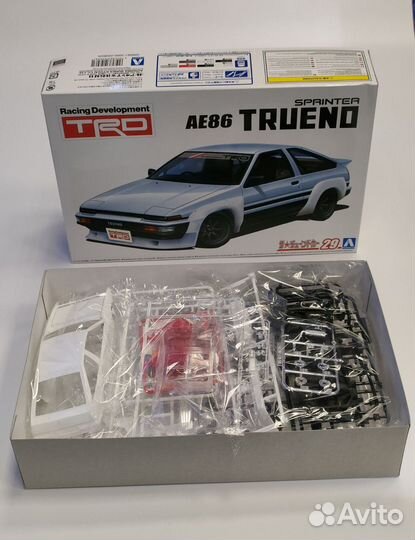 Toyota Trueno AE86 Сборная модель Aoshima 05896