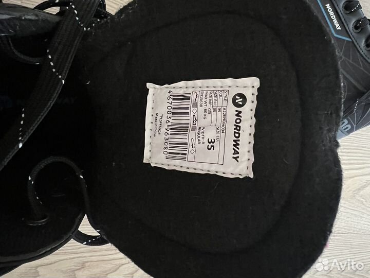 Коньки хоккейные nordway р.35