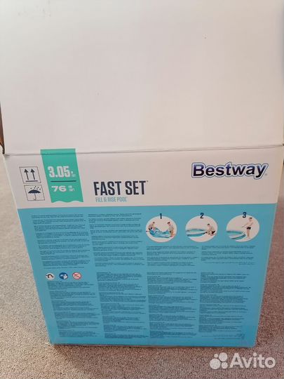 Надувной бассейн bestway с фильт-насосом 305*76 см