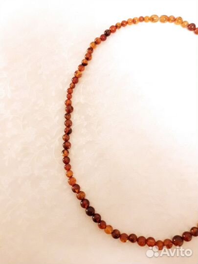 Винтажные бусы из Балт. Янтаря (длинна 53 см.)