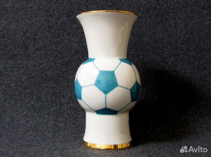 Зенит футбол ваза лфз фарфор СССР 1985 г