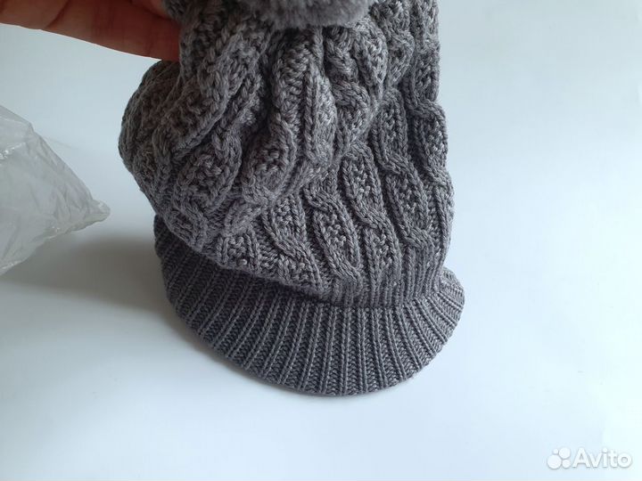 Il trenino новая Шапка двойная 100 шерсть р 1