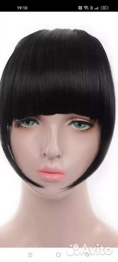 Челка из натуральных волос