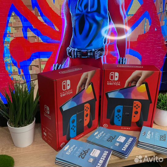 Прошитые Nintendo switch Oled новые