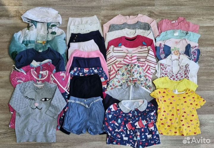Вещи пакетом фирменная одежда для девочки 86р