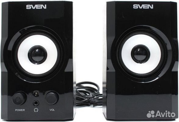 Акустическая система Sven SPS-605 2.0 2x3W черный