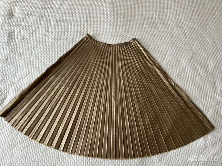 Золотая юбка плиссе Penny black (размер 42-44)
