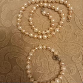Ожерелье и браслет из жемчуга
