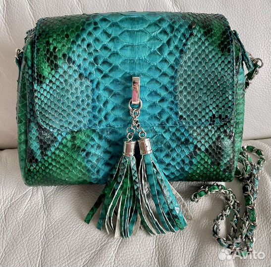 Сумка из кожи питона