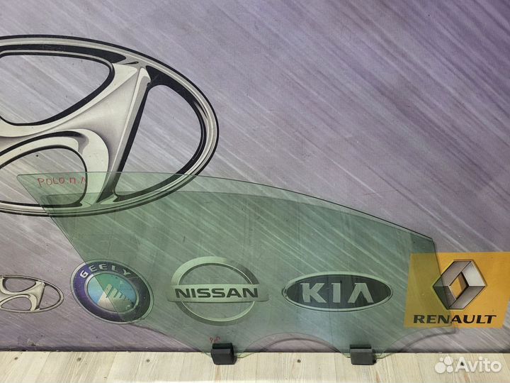 Стекло боковое двери Volkswagen polo 5 Лев