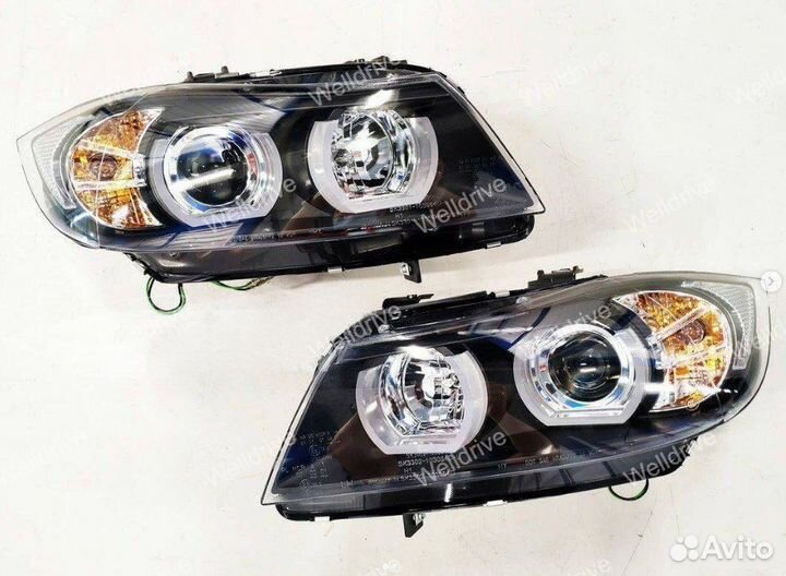 Фары Bmw E90 E91 05-08 ксенон U-Led 3D черные