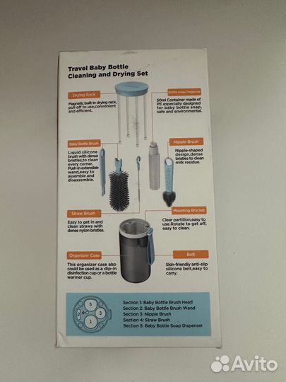 Дорожный набор для чистки бутылочек