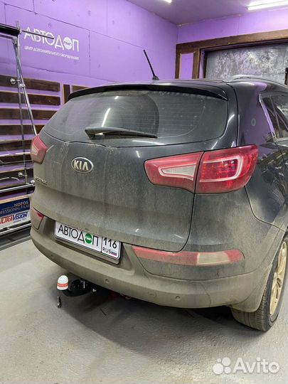 Фаркоп со съемным шаром на Kia Sportage 3