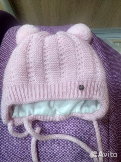 Зимняя шапка на девочку