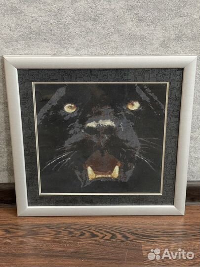 Картина Пантера вышитая крестом