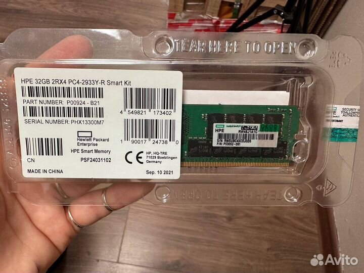 Память серверная HPE P00924-B21 32GB DDR4