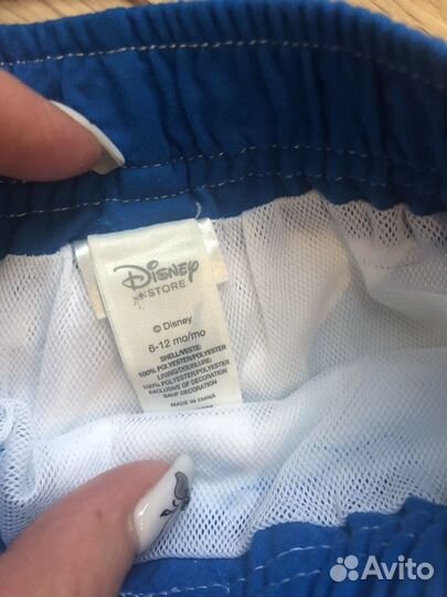 Шорты+топ uv50+шляпа+тапки Disney 6-12мес