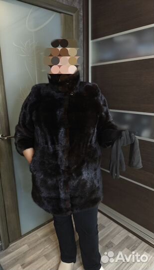 Шуба норковая 48 50 бу