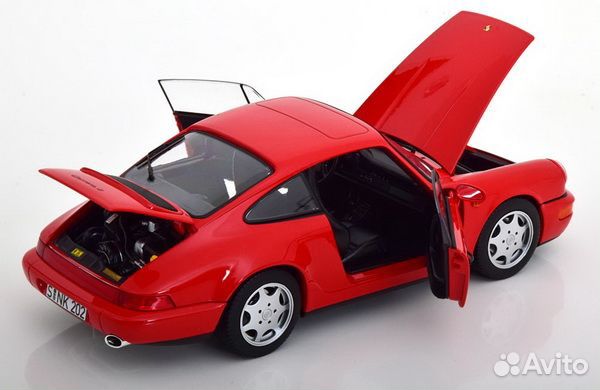 Porsche 911 (964) Carrera 2 Coupe 1990 - red 1/18