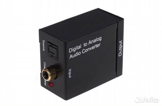 Конвертер из Toslink в RCA (оптика в тюльпаны)