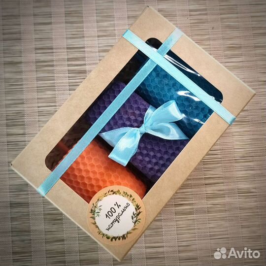 Свечи из цветной вощины