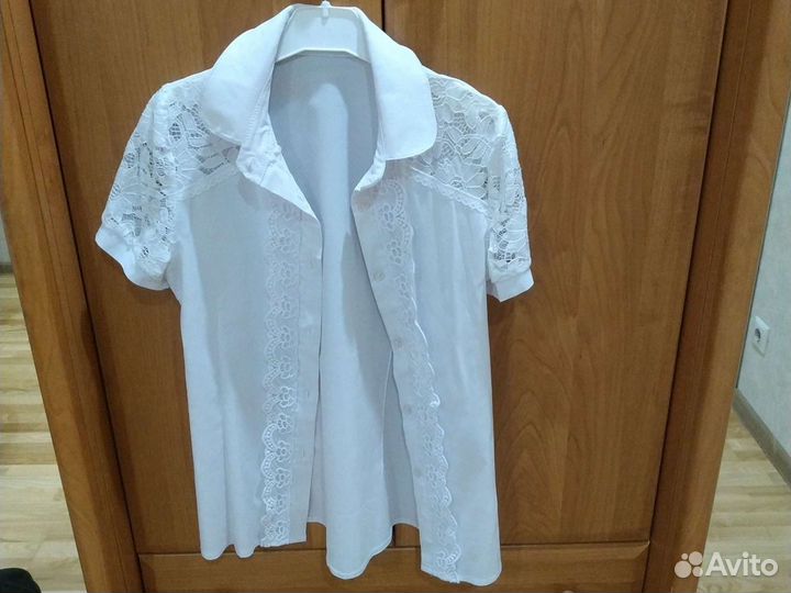 Школьные блузки для девочки размер 146