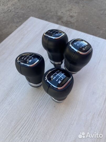 Кожаная ручка кпп Skoda Octavia А5,А6,А7