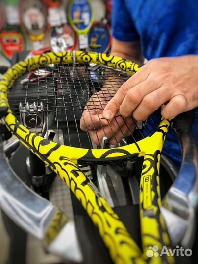 Перетяжка ракеток, Натяжка ракеток, Стрингер