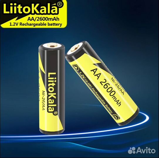 Аккумуляторы Liitokala 2600 мАч, 1,2v AA, новинка