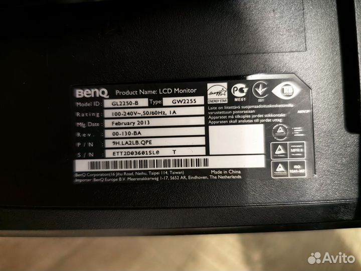 Монитор Benq 21.5 gl-2250