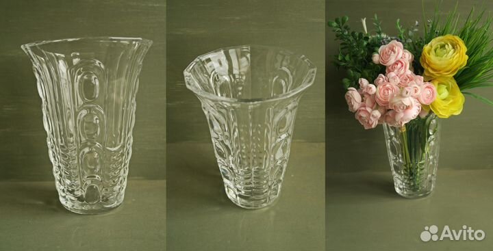 Ваза хрусталь стекло СССР