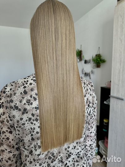 Кератиновое выпрямление волос