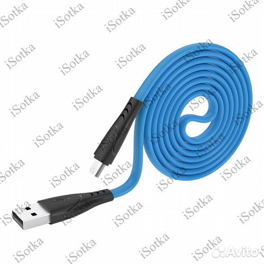 Кабель Hoco X42 Micro USB 1m 2,4A (синий)