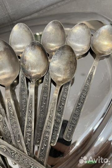 Мельхиоровые вилки ложки СССР