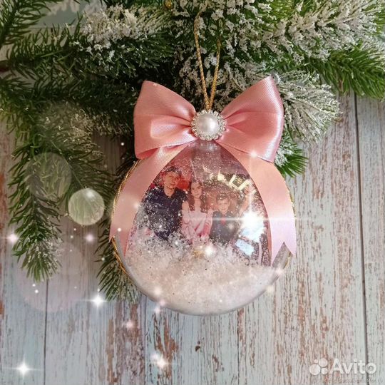 Заготовка для елочного шара с вашим фото