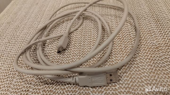 USB кабель серый новый в упаковке