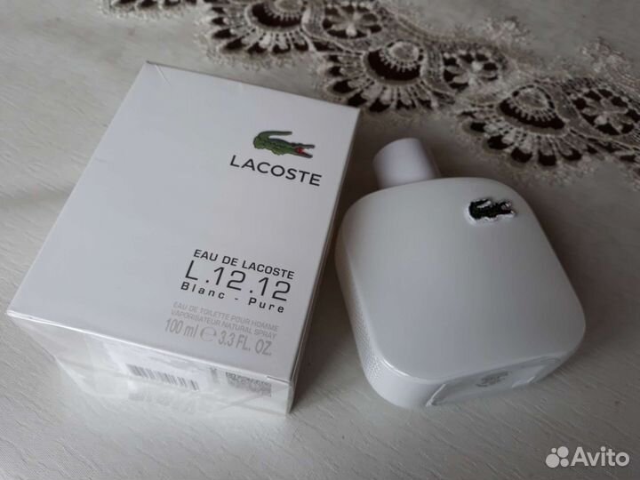 Мужской парфюм Lacoste Eau De L.12.12 Blanc
