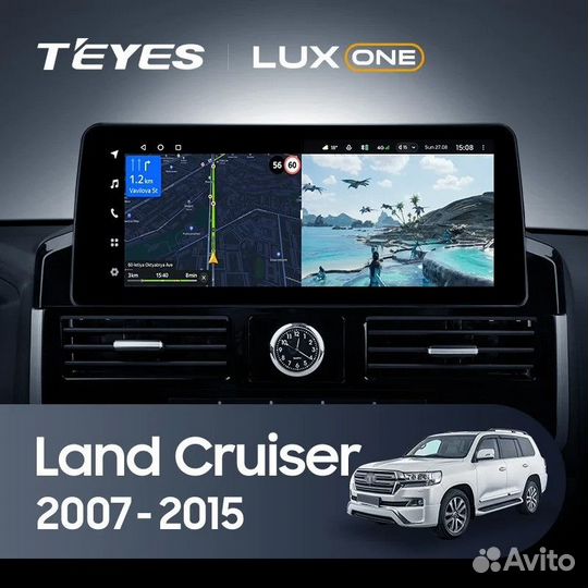 Магнитола андроид Teyes Land Cruiser 200