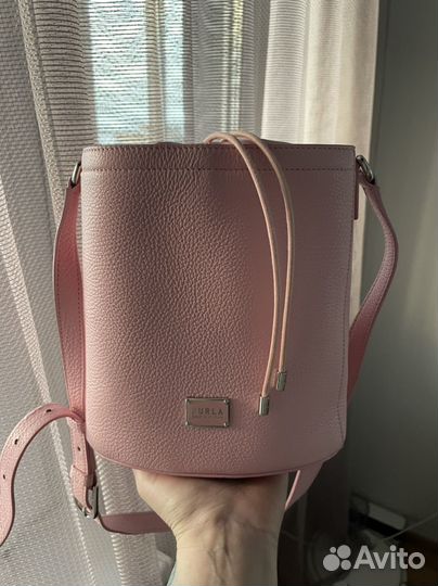 Сумка furla кожа розовая