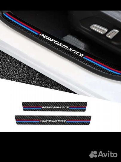 Наклейки на пороги BMW m performance