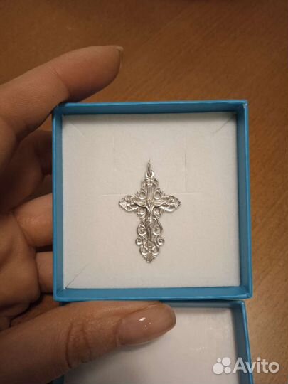 Подвеска серебро. Крестик