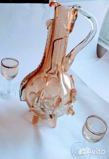 Винводочый Суповой Сервиз Позолота Фарфор Стекло