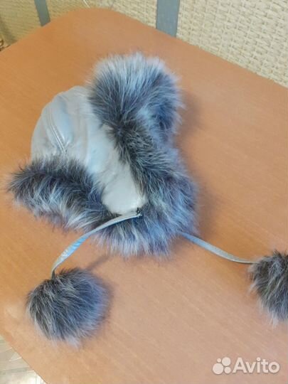 Шапка ушанка натуральный мех женская