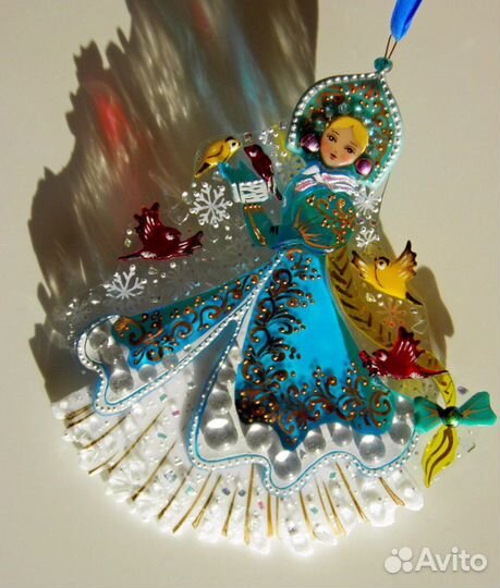 Авторские елочные игрушки из стекла