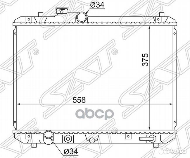 Радиатор Suzuki Swift 03-10 SK0008 Sat